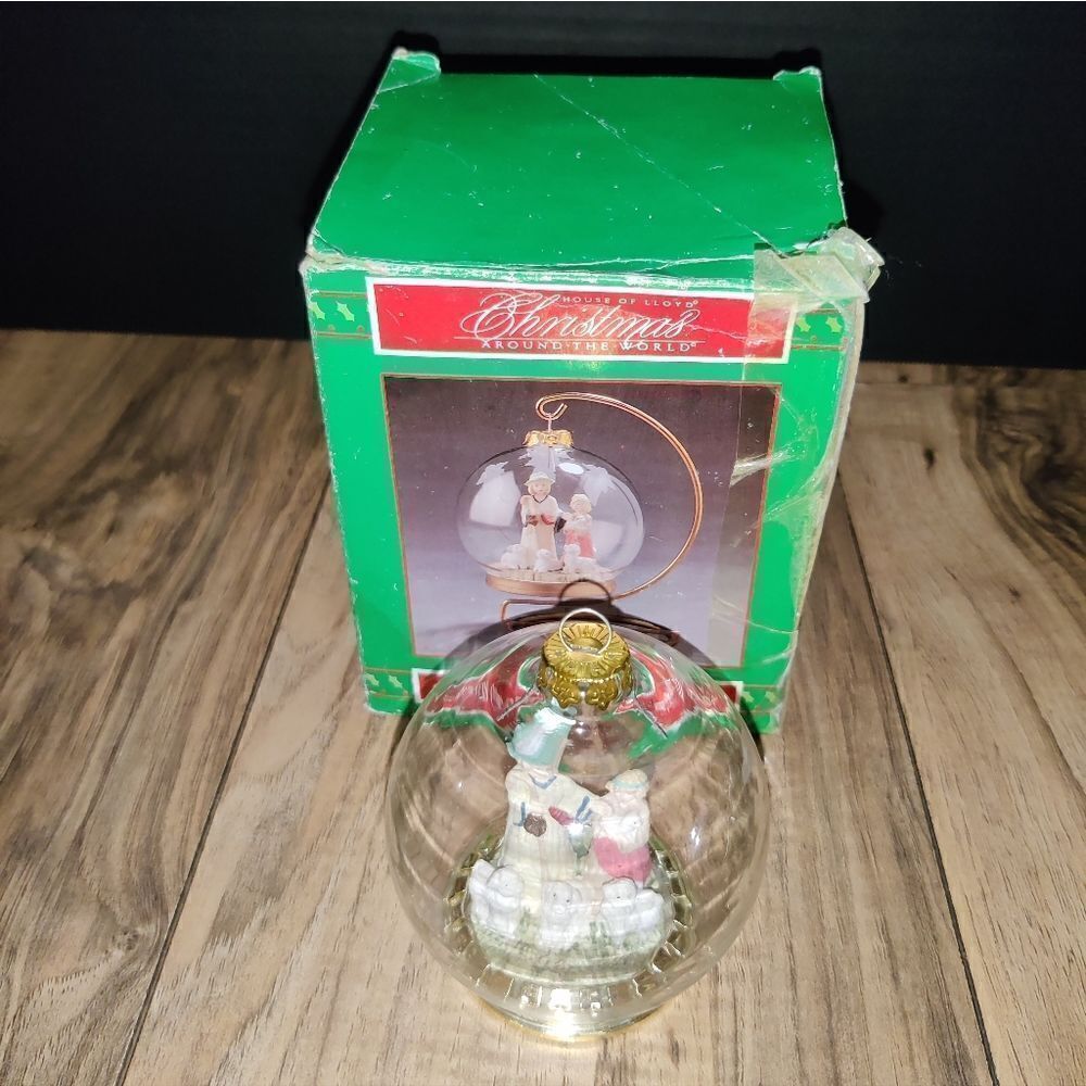 House Of Lloyd Christmas Around The World Shepherd Ornament With Stand 1998 - Picture 1 of 10